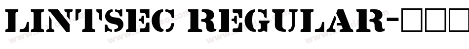 Lintsec Regular字体转换